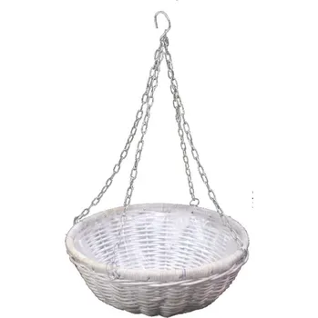 Obal na květináč Závěsný ratanový obal na květináč, VAN DER LEEDEN 1915, 50 cm