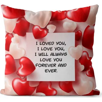 Dekorativní polštářek Polštář I loved you (Velikost: 40 x 40 cm)