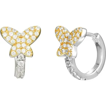 Náušnice Olivie Stříbrné kroužky ZLATÝ MOTÝL 4871 Ag 925; ≤2,3 g.