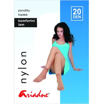 Dámské punčochy Silonkové ponožky, hladké 2. Barva: Hnědá