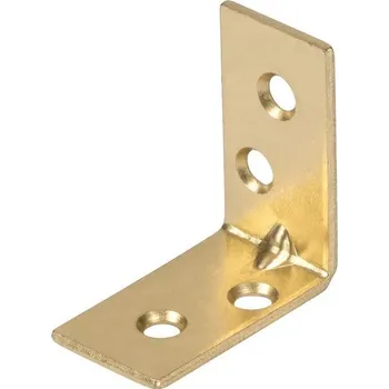 Nábytkové kování Walteco Spojovací úhelník, 30x30x15mm, pomosazený Množství: 1 ks