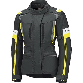 Moto bunda Held Held 4-TOURING 2 dámská cestovní textilní bunda černá/fluo-žlutá vel.D2XL XXL