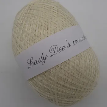 Příze Smetanová 3n-250m (Lady Dee's Lace Garn - Creme)