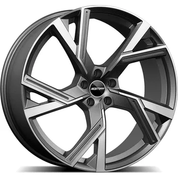 Alu kolo GMP Angel 8,5x20 5x112 ET35 titan mat leštěná čelní plocha, koule R13, Ø 66,5 mm