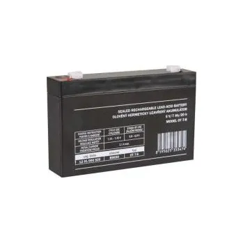 Záložní baterie Bezúdržbový olověný akumulátor 6V 7Ah