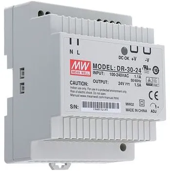 spínaný zdroj Zdroj na DIN lištu Mean Well DR-30-15
