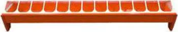 krmítko pro hospodářská zvířata UKAL Elevage Krmítko pro slepice žlabové 50 cm oranžové