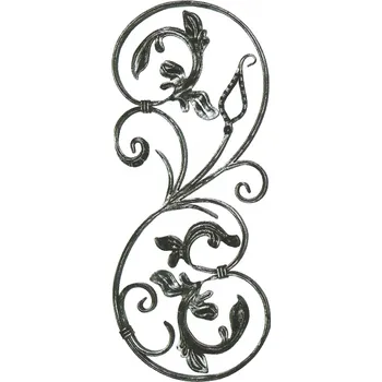 Zábradlí kovářský ornament 625/L - 740 x 320 mm, profil 16 x 8 mm, levý