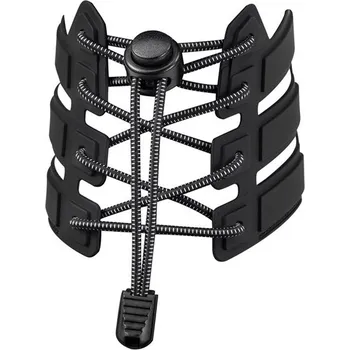 Tkaničky do bot Reflexní elastické tkaničky - černé