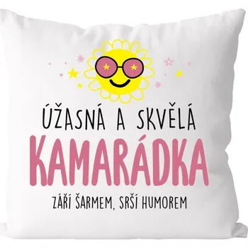 Polštář Polštář Úžasná a skvělá kamarádka