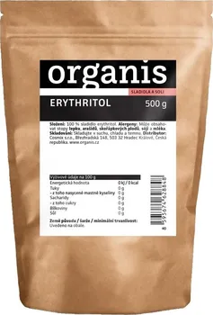 Sladidlo Organis Erythritol 500 g