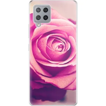Pouzdro na mobilní telefon Odolné silikonové pouzdro iSaprio - Pink Rose - Samsung Galaxy A42