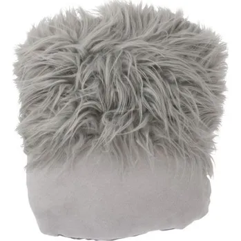 Dekorativní polštářek Šedý polštář na nohy Faux grey - 45*40 cm