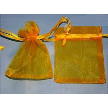 Dárková taška Sáček organza 8x10cm žlutý