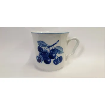 ČESKÝ PORCELÁN Hrnek KAREL 0,3 l, modrá třešeň