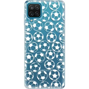 Pouzdro na mobilní telefon Odolné silikonové pouzdro iSaprio - Football pattern - white - Samsung Galaxy A12