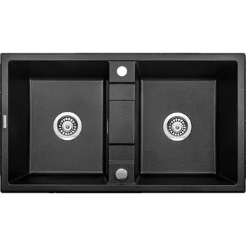 Granitový dřez DEANTE ERIDAN ZQE_G203 Dvojdřez, granit grafit