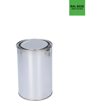 barva na kov barva antikorozní polomatná na zinek RAL6018 - zelenožlutá, 1 kg