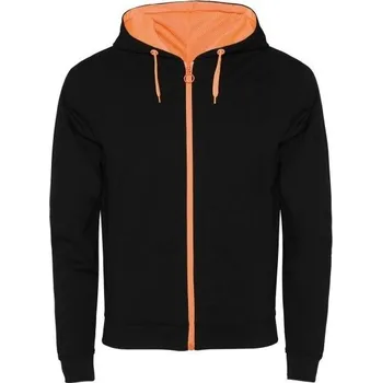 pracovní mikina ROLY Mikina Fuji pánská na zip E1105-02223-XXL 2XL Černá/oranžová