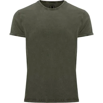 pracovní tričko ROLY Tričko Husky, džínový vzhled, pánské E6689-38-XL XL Zeleň vojenská