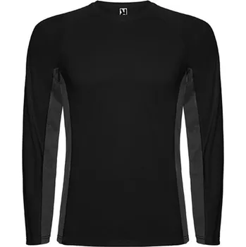Pánské tričko ROLY Tričko Shanghai, dlouhý rukáv, pánské, funkční E6670-0246-L L Černá/šedá