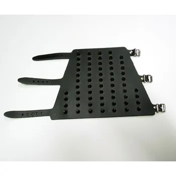 Náramek Kožený náramek stahovák s hroty 11-ti řadý STX-WB149 Velikost: UNI