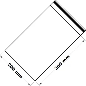 Obalový materiál Sáčky rychlouzavírací ZIP 200 x 300 mm / 100 ks