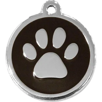 psí známka Psí známka velká - K19 - tlapka - černá