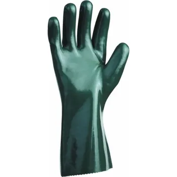 Pracovní oblečení DG TACHOV Rukavice UNIVERSAL 32 cm, HLADKÉ 0110007510105 Zelená 10