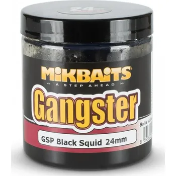 Boilies Mikbaits - Boilie v dipu Gangster 250ml / 16mm - GSP Black Squid