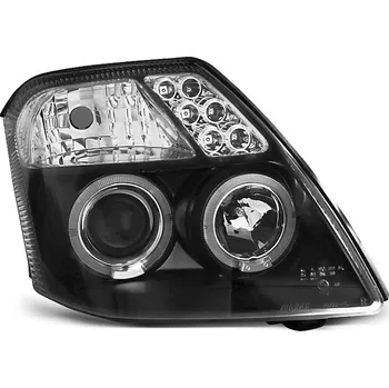 Přední světlomet TUNING-TEC Přední světla Citroen C2 03-10 Angel Eyes - černé
