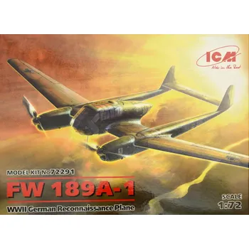 Plastikový model 1:72 Focke-Wulf Fw 189 A-1 German Reconnaissance Plane