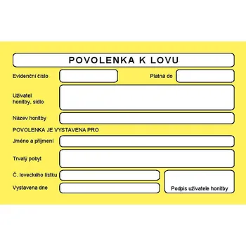 Rembrandt povolenky k lovu