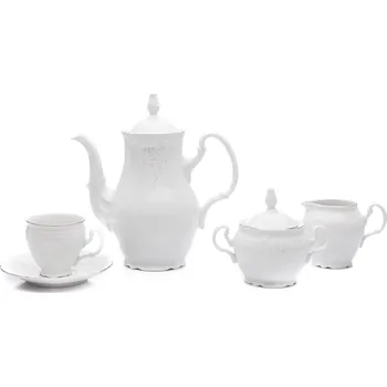 Thun 1794 Bernadotte, kávová souprava, mráz, porcelán Thun