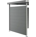 Boční stěna k přístřešku pro zahradní domek Biohort HighLine H4 šedý křemen metalický