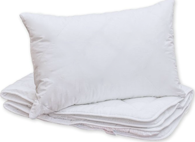 Přikrývka s polštářem do postýlky bílá