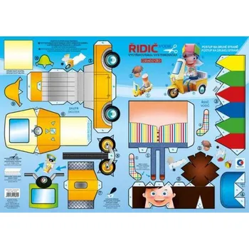 omalovánky BALOUŠEK TISK Vystřihovánka - Řidič / BV040 / Baloušek tisk