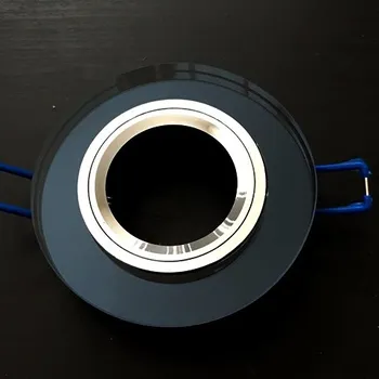 Bodové svítidlo ILLUMAXX LED bodovka skleněná pevná kruhová, barva černá, pro montáž pr. 65 mm (svítidlo vestavné, pevné)