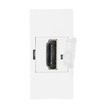 Elektrická zásuvka Výklopná elektrická vestavná zásuvka - MODULOVÝ SYSTÉM - modul HDMI bílý (HDMI modul pro vestavnou zásuvku KZAS 00050)