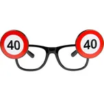 Folat Párty brýle dopravní značka 40