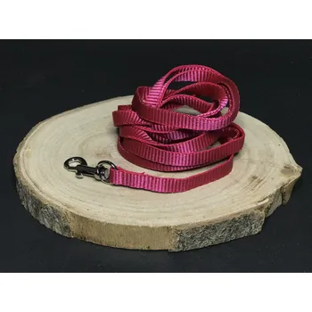Vodítko pro psa Palkar vodítko z popruhu pro psy 150 cm x 10 mm vínová (Palkar vodítko z popruhu pro psy 150 cm x 10 mm vínová)
