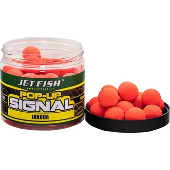 Boilies Jet Fish Signal Pop Up Jahoda - 60 g 20 mm