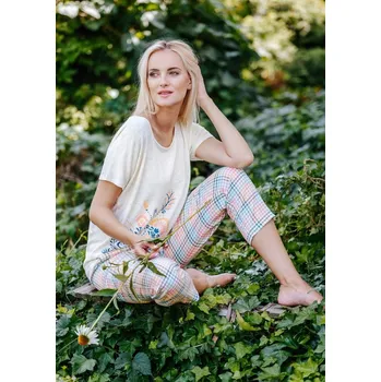 Dámské noční prádlo Pyžamo Key LNS 460 Velikost: S, Vzor: 460