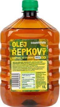 Rostlinný olej Country Life Olej řepkový 1 l