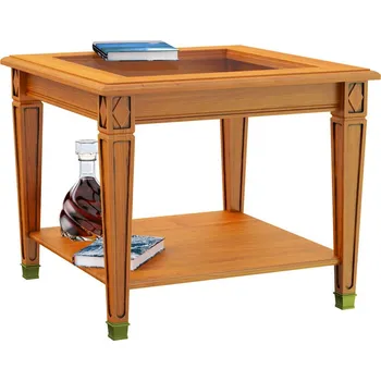 Konferenční stolek Konferenční stolek dřevěná deska 64x64 cm 06x550, ořech tmavý