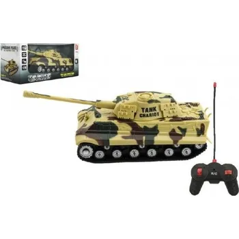autodráha Teddies Tank RC plast 25cm na baterie se zvukem se světlem 2 druhy v krabici 28x13x12cm