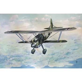 Plastikový model Roden 1/48 Arado Ar 68F-1 German multirole biplane