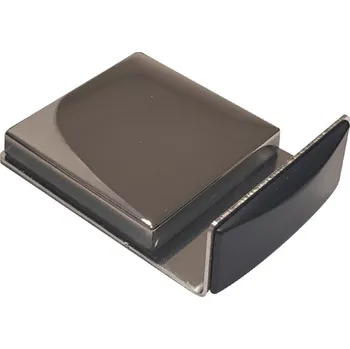 Walteco Dveřní zarážka na podlahu, samolepicí, nerez kartáčovaná, sklo/zrcadlo