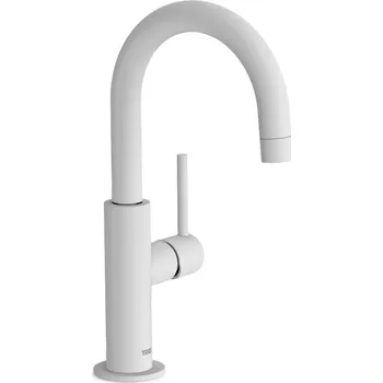 Vodovodní baterie Tres STUDY COLORS Jednopáková umyvadlová baterie bez výpusti 27,5 cm, úhel otočení 360º, 26290403 Provedení: Bílá mat