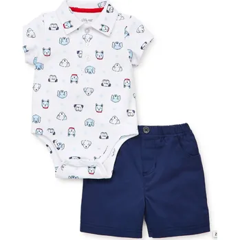 Little Me 2-dílná kojenecká souprava pejsek Velikost: 74